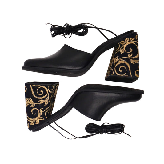 Hailey lace-up Mules (Pre-order)