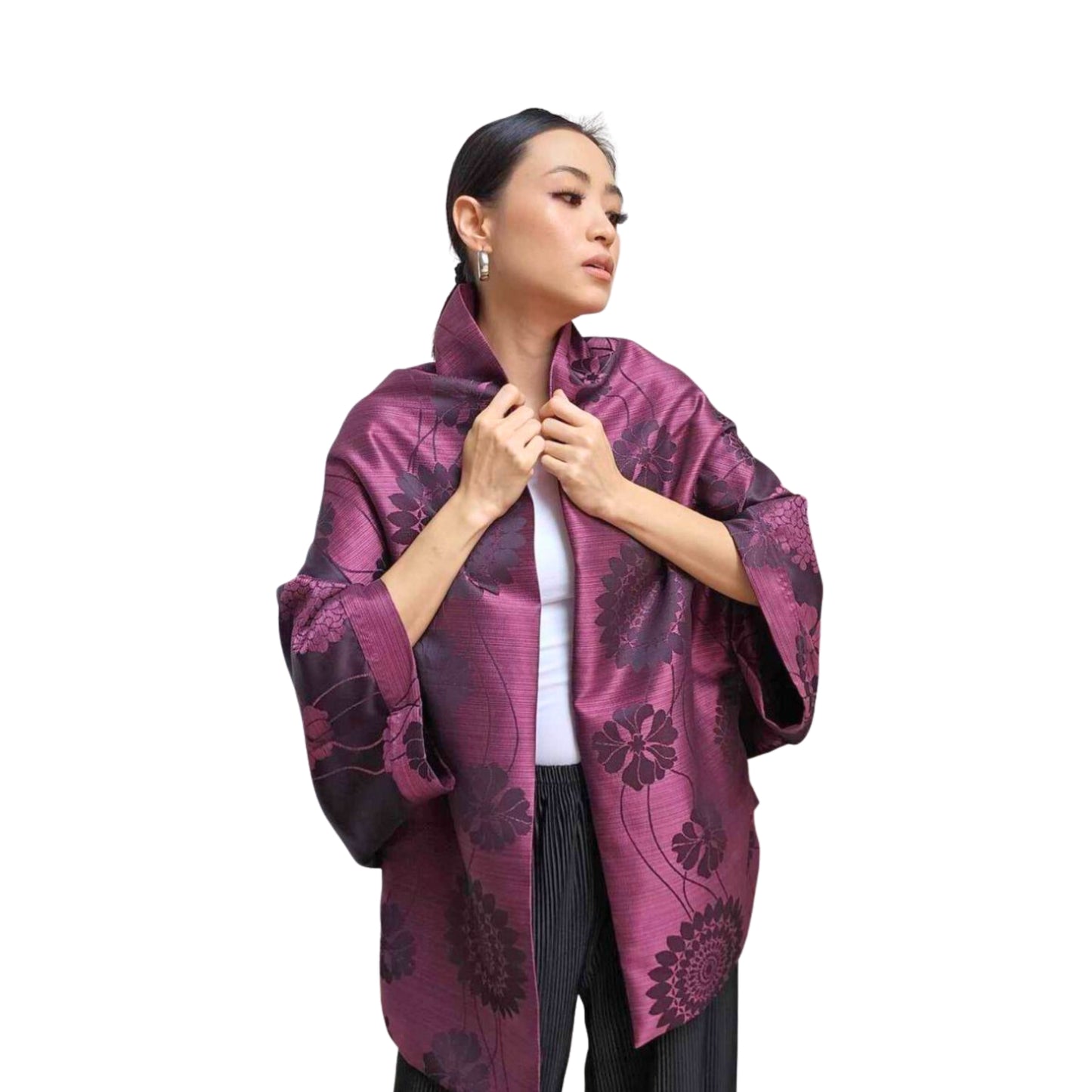 Pink Kimono Blazer