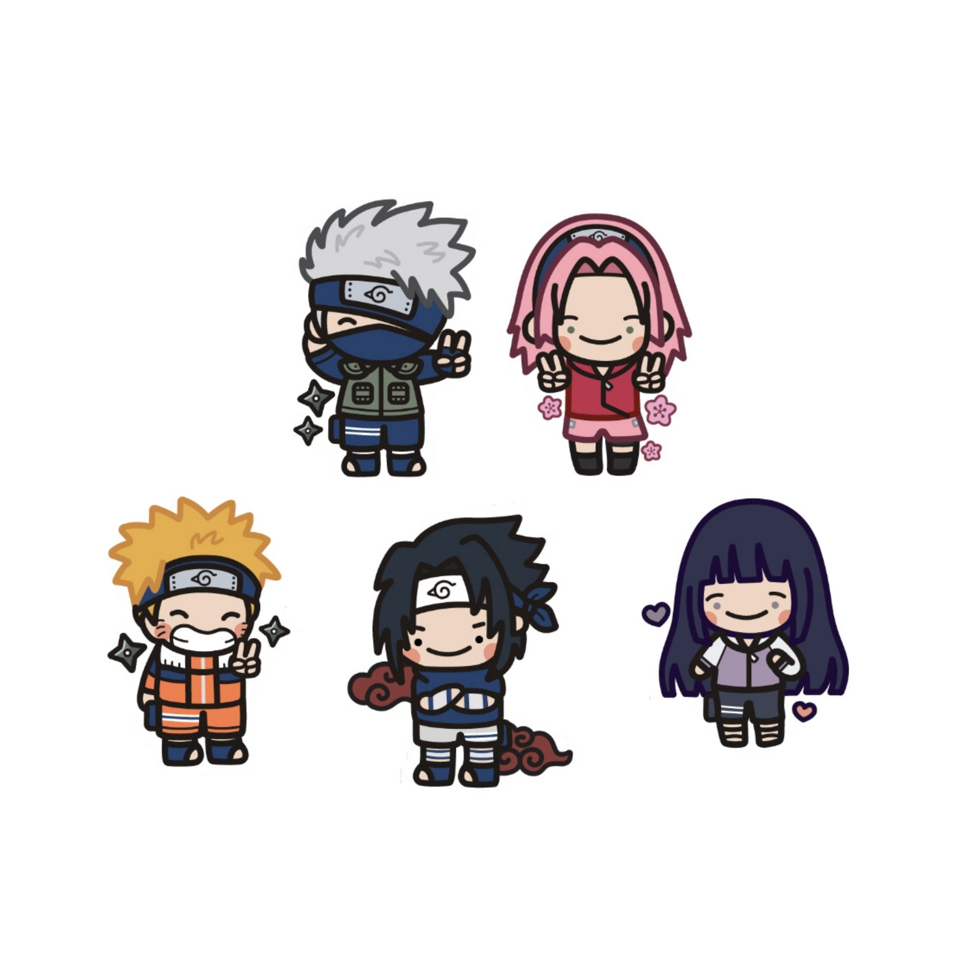 Naruto Anime Sticker Pack by Priscilla & Sarah Cheung