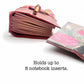 Hand-Painted, Hand-Stitched Leather Journal & Traveler's Notebook Cover | Cloud Drift