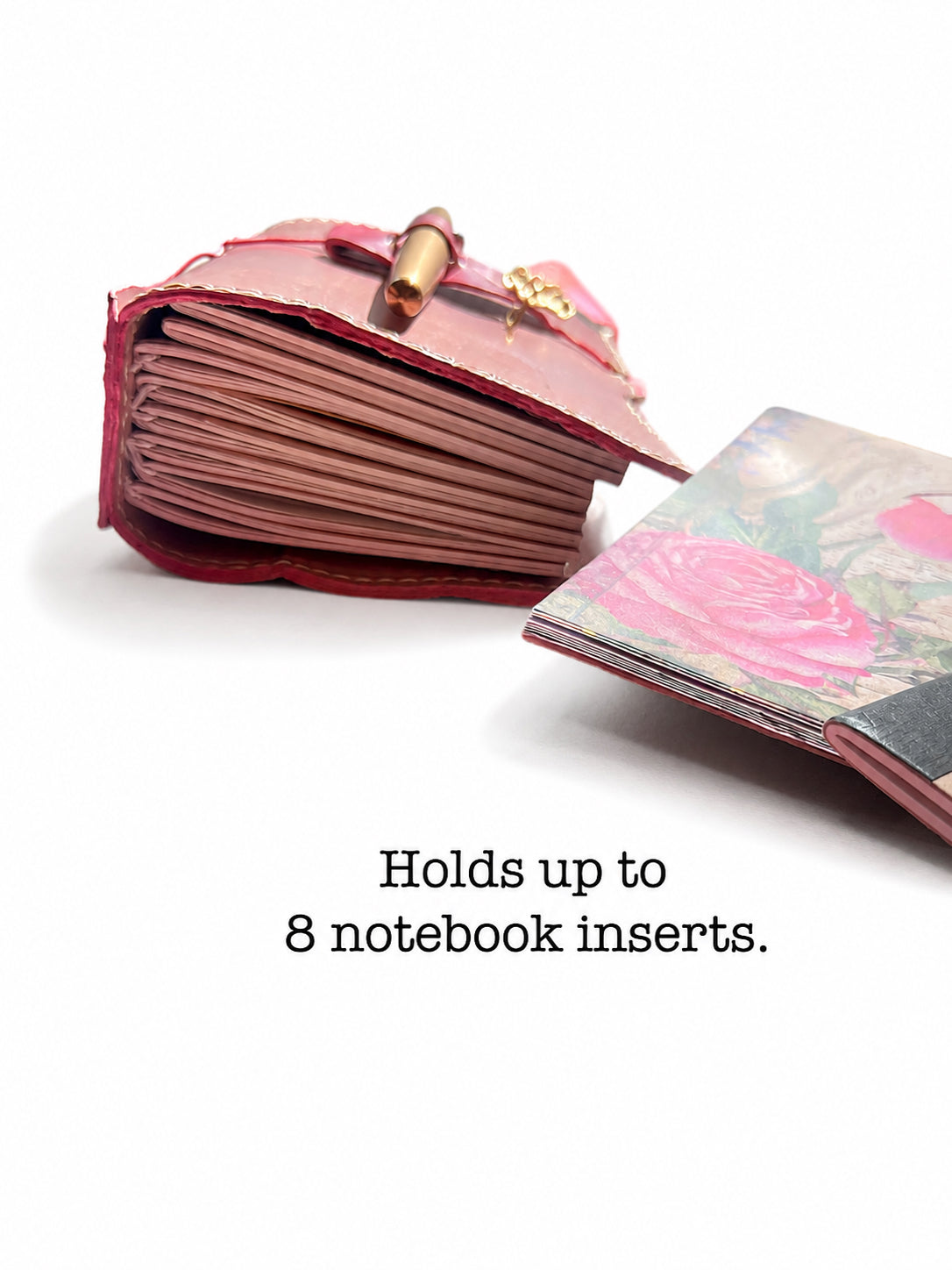 Hand-Painted, Hand-Stitched Leather Journal & Traveler's Notebook Cover | Cloud Drift