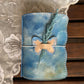 Hand-Painted, Hand-Stitched Leather Journal & Traveler's Notebook Cover | Cloud Drift