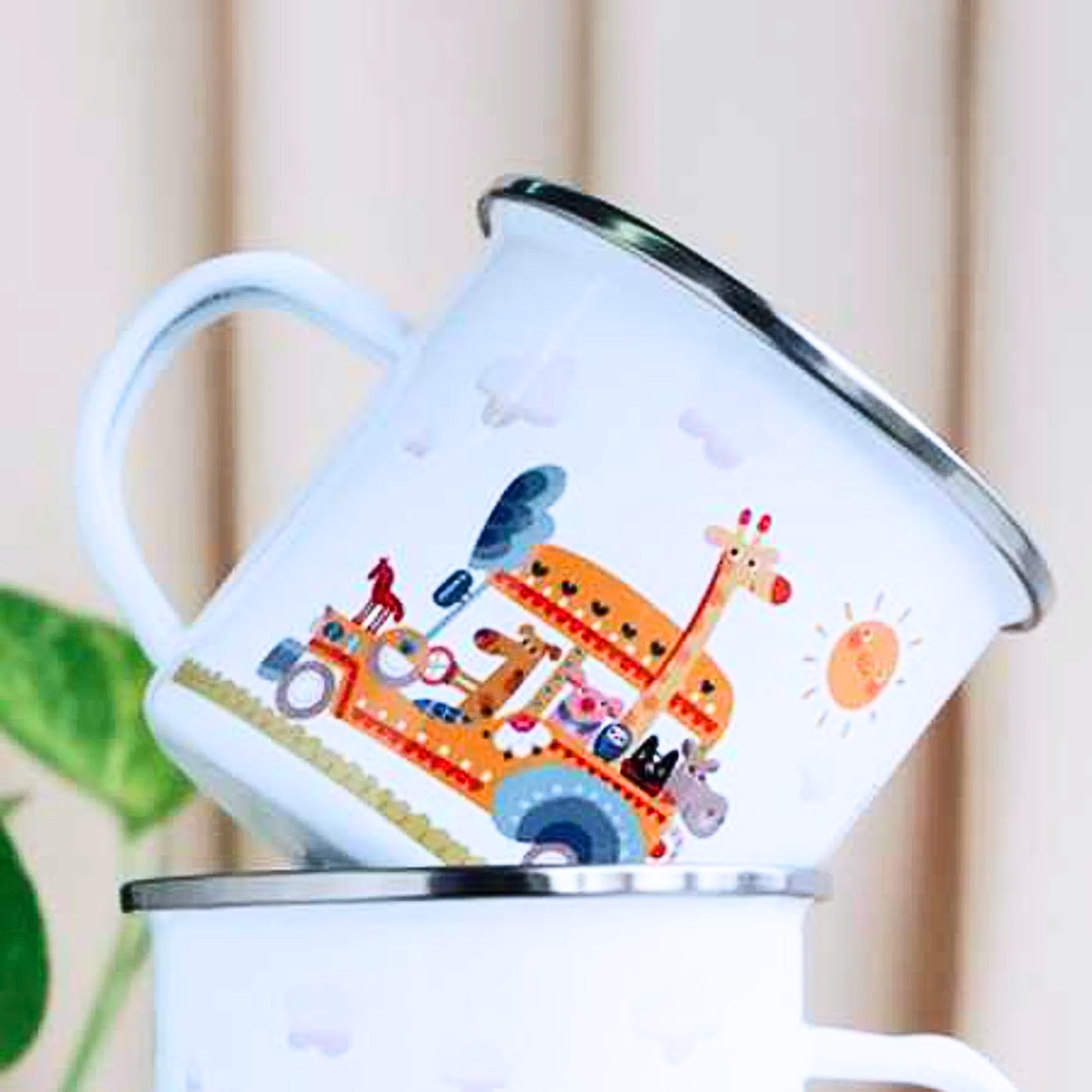 Kinder Animals Enamel Mug