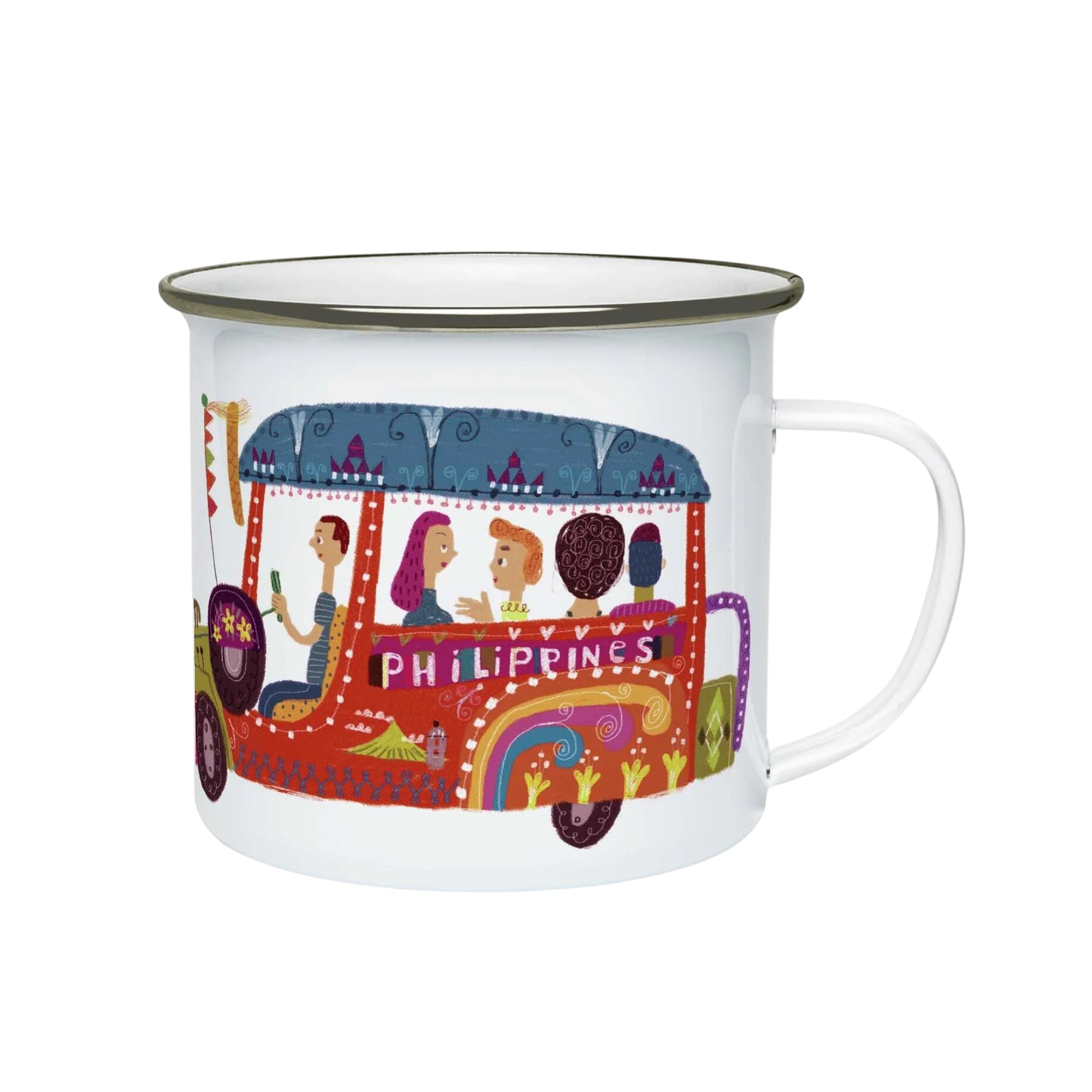 Philippine Jeepney Enamel Mug