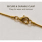 Diamond Crochet Glass Pendant Necklace 18k Gold Chain Jewelry Box