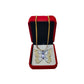 Glass Butterfly Pendant With 18k Gold Chain
