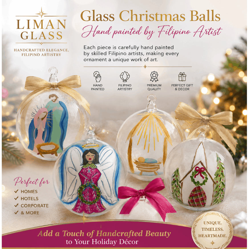 Glass 4.5" Ball Christmas Ornaments