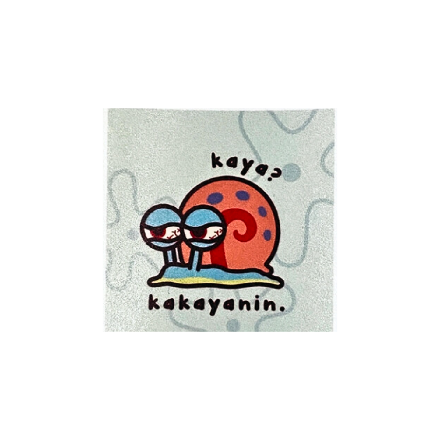 Solo Big Spongebob Memes Waterproof Stickers by Priscilla and Sarah Cheung Gary the Snail