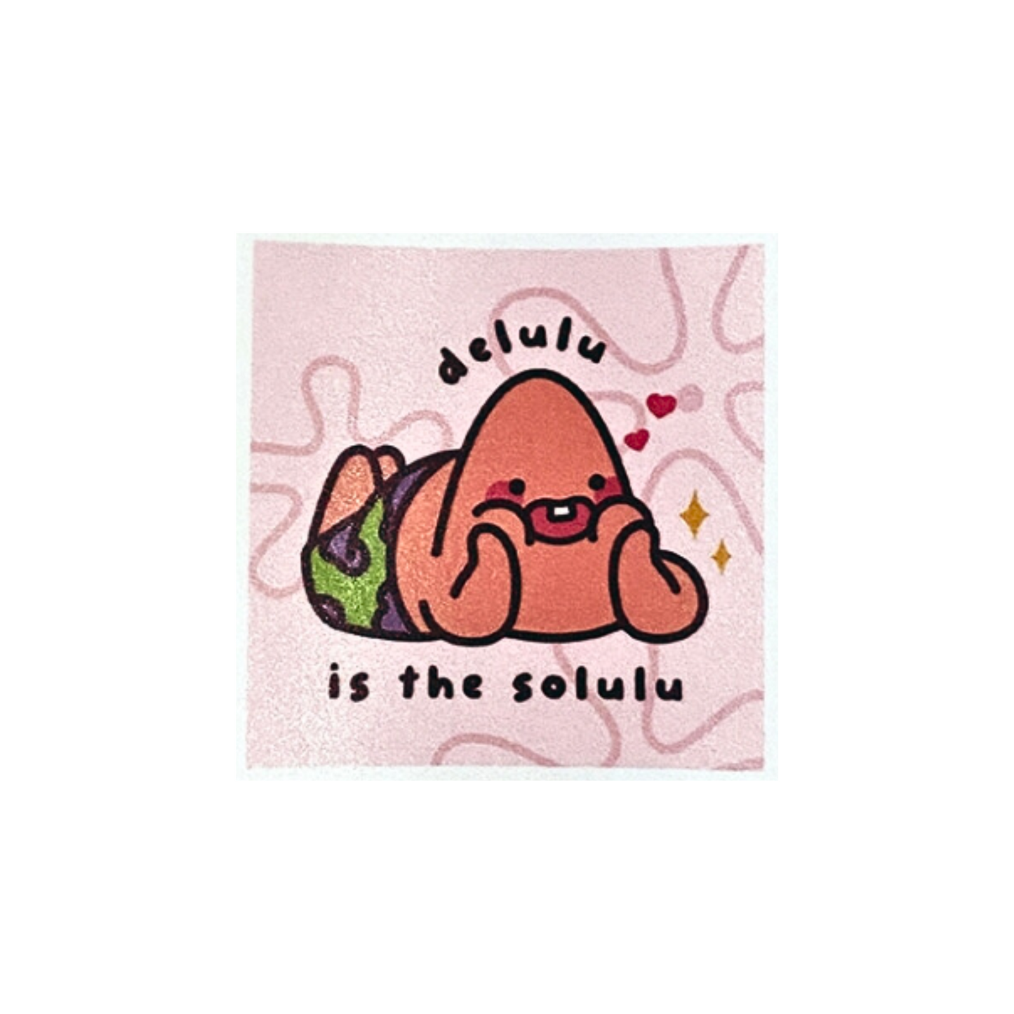 Solo Big Spongebob Memes Waterproof Stickers by Priscilla and Sarah Cheung Patrick