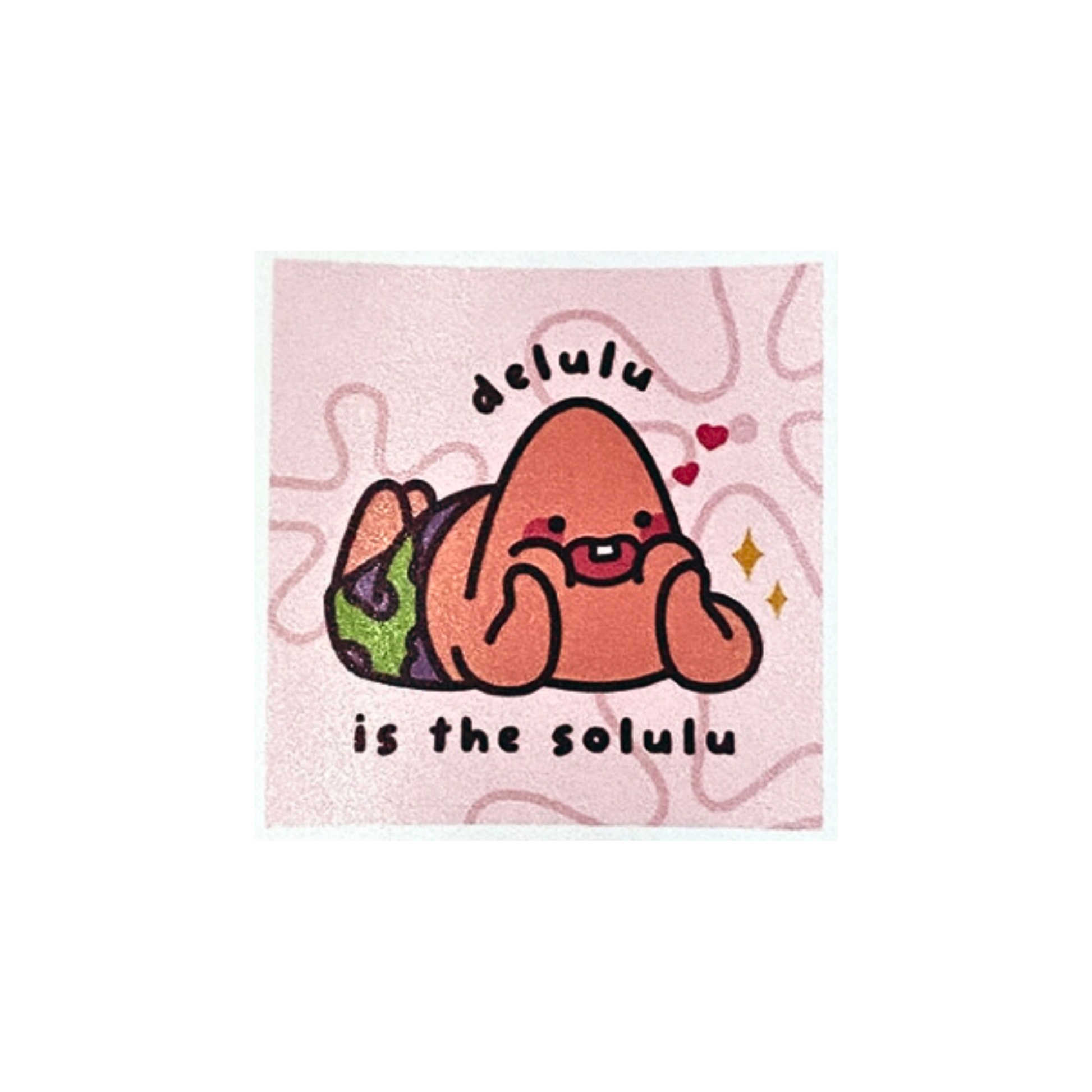 Solo Big Spongebob Memes Waterproof Stickers by Priscilla and Sarah Cheung Patrick