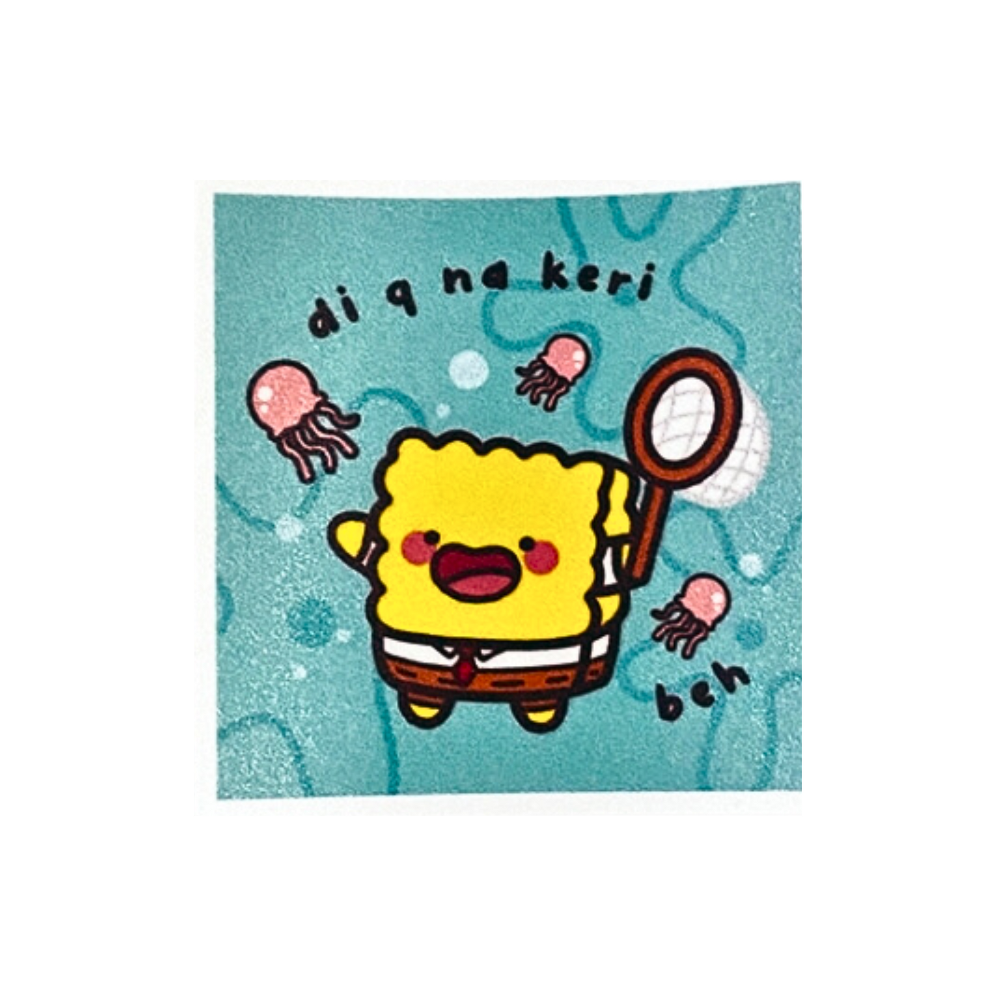 Solo Big Spongebob Memes Waterproof Stickers by Priscilla and Sarah Cheung Spongebob