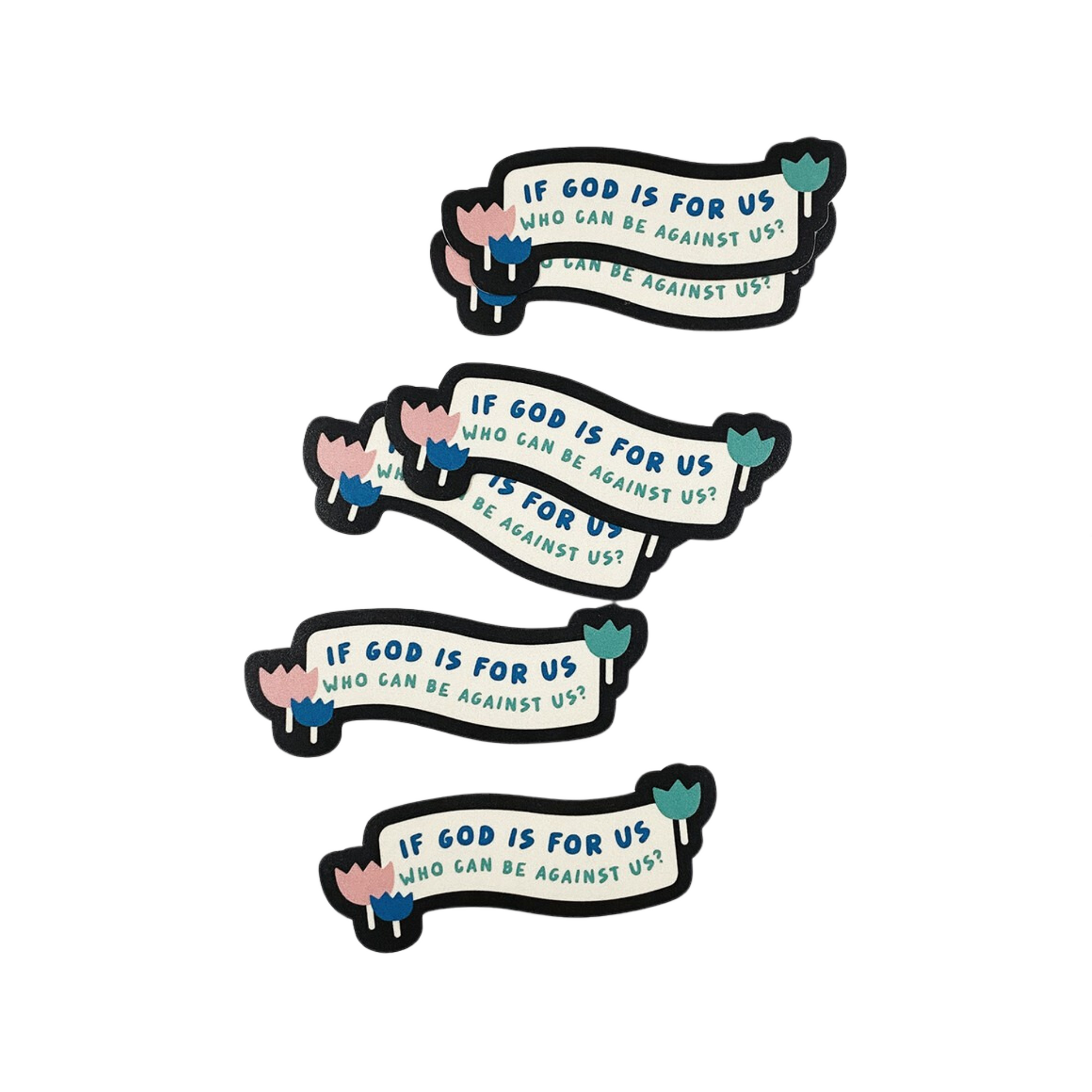 Solo Faith-filled Illustrated Christian Stickers by Priscilla & Sarah Cheung If God is for Us