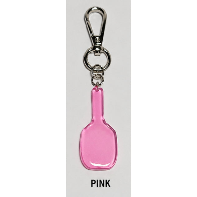 Glass Pickleball Paddle Keychain