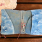 Hand-Painted, Hand-Stitched Leather Journal & Traveler's Notebook Cover | Cloud Drift