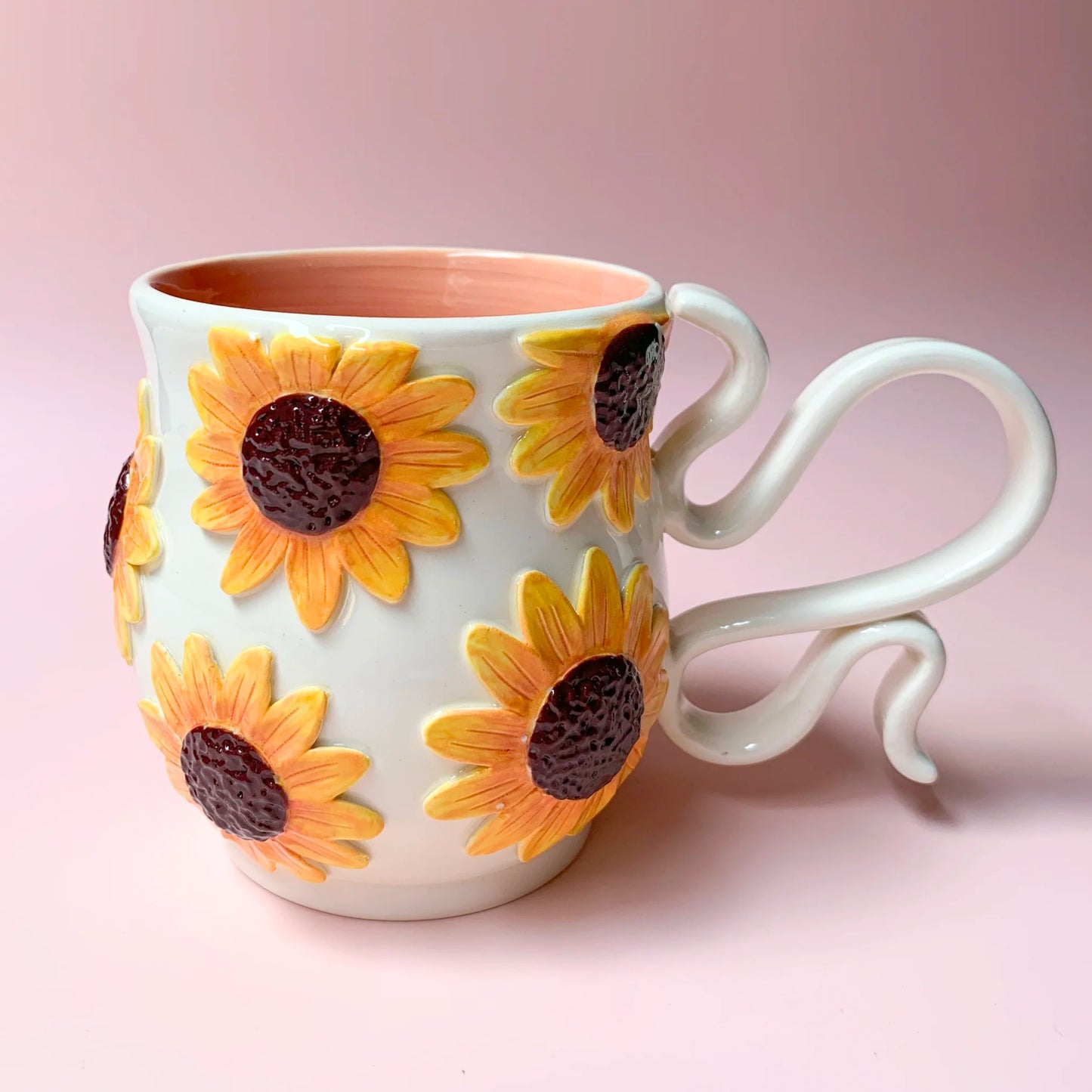 Orange Dark Sunflower Cup