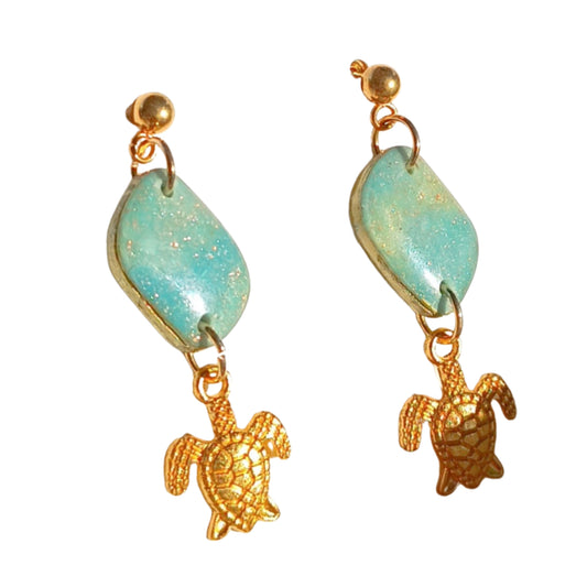 Tortoisea Clay Earrings