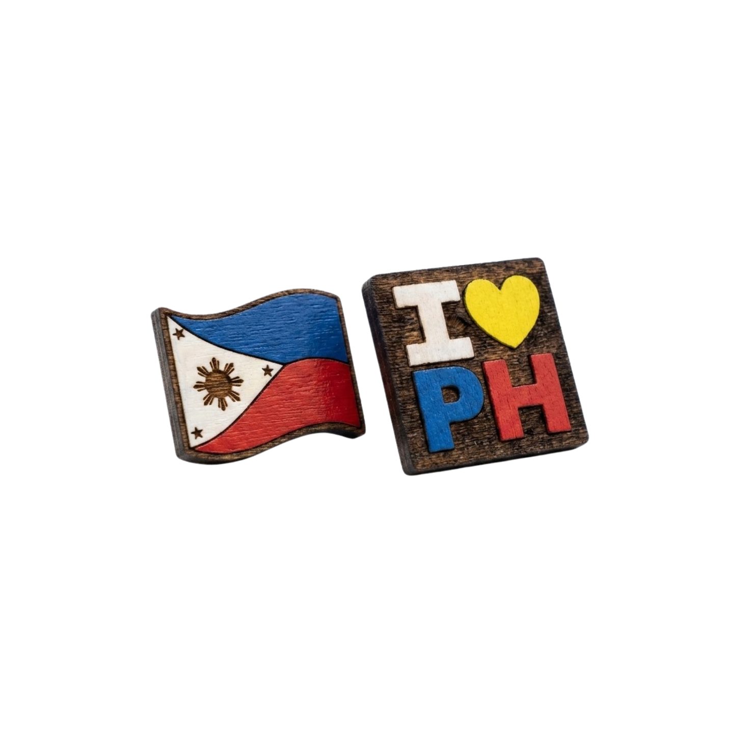 ANYU Wooden Philippines Badge Pins
