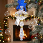 Crochet Glass Christmas Ornaments with Gold Leafing and Org...