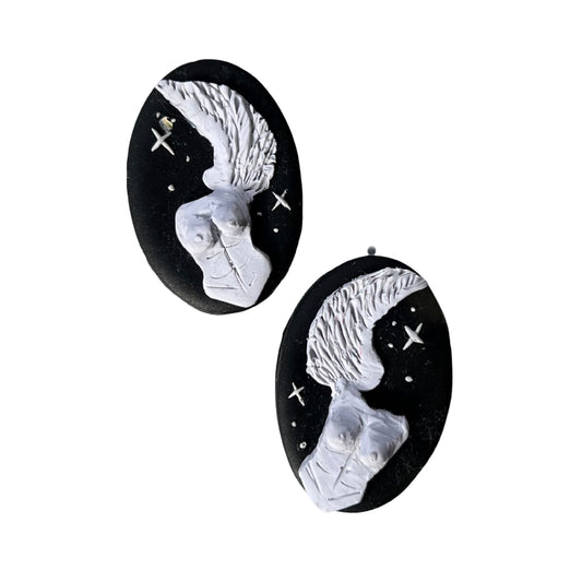Winged Victory Clay Earrings