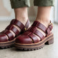 Evy Fisherman Mules 2.0 (Wine Red)