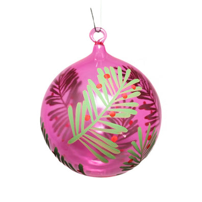 Glass 4.5" Ball Christmas Ornaments Colored