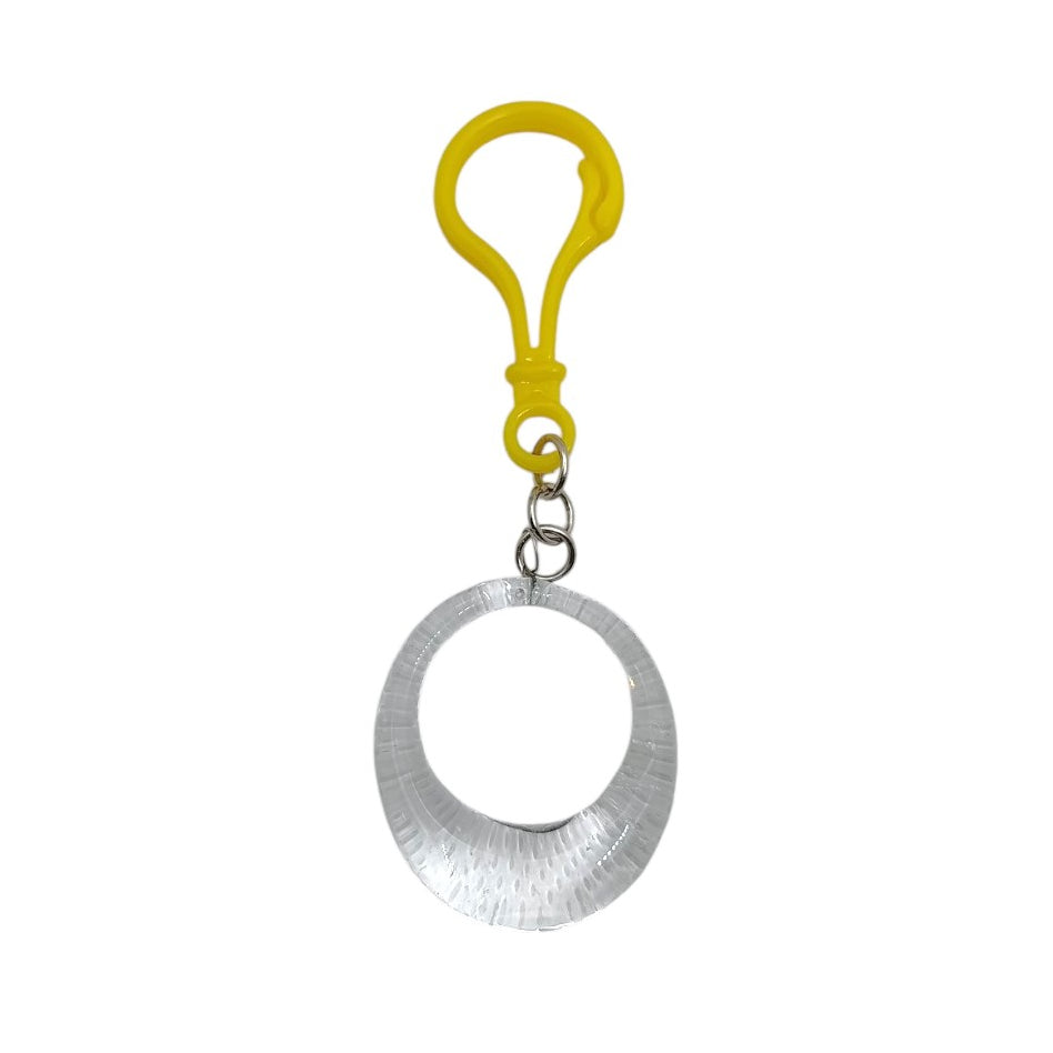 Glass Ring Pendant Keychain