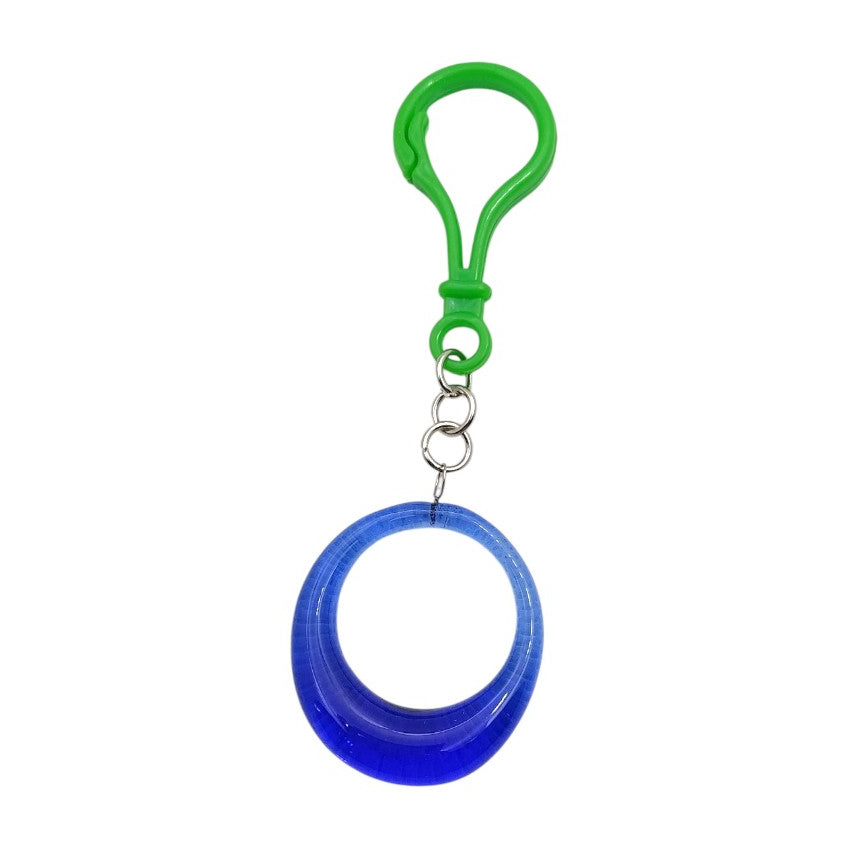 Glass Ring Pendant Keychain