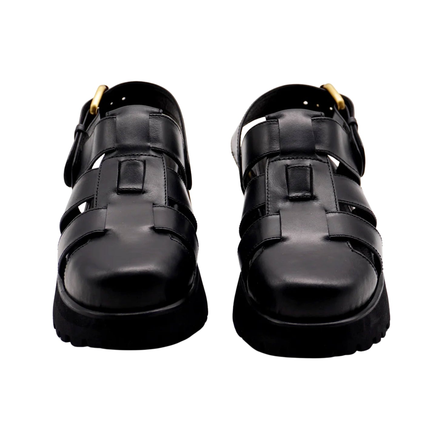 Evy Fisherman Mules (Black)