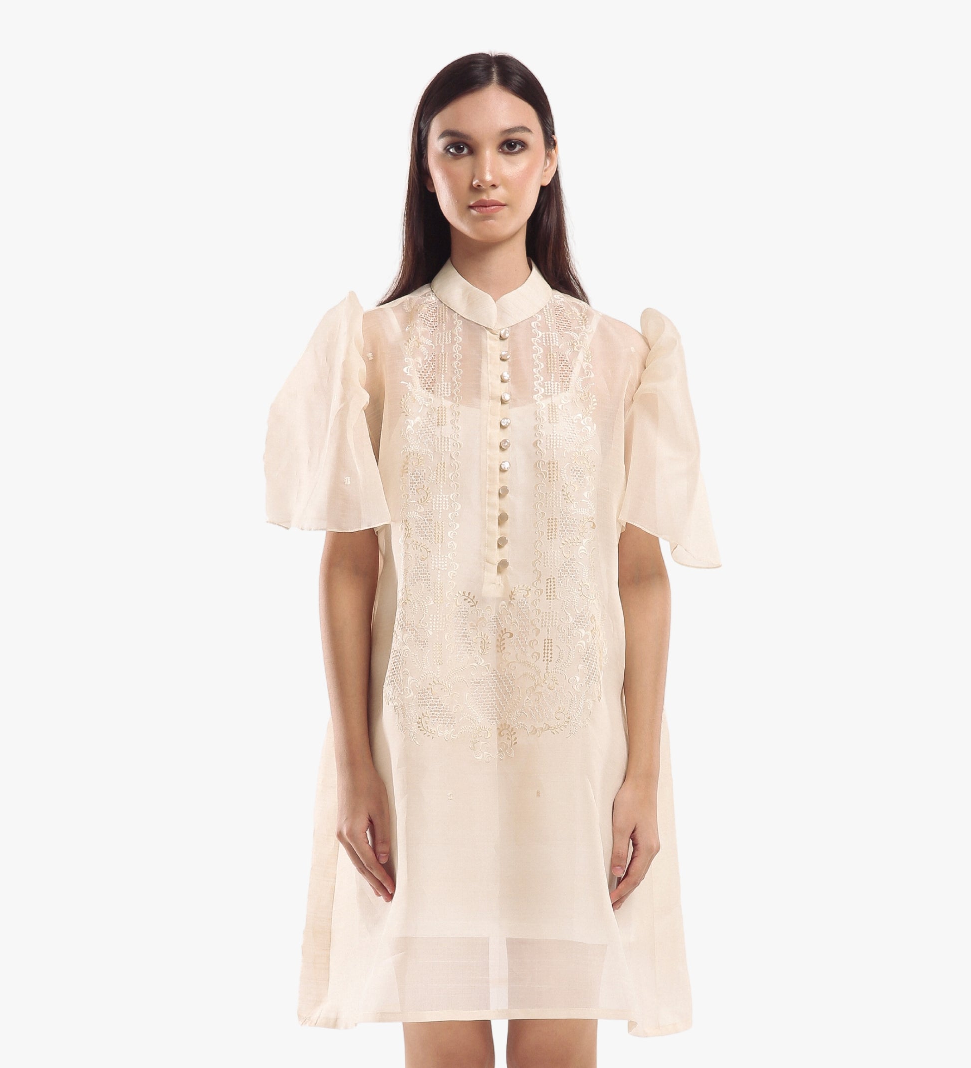Lorna Oversized Barong Dress by Happy Andrada Likhaan Lorna Oversized Barong Dress by Happy Andrada Likhaan