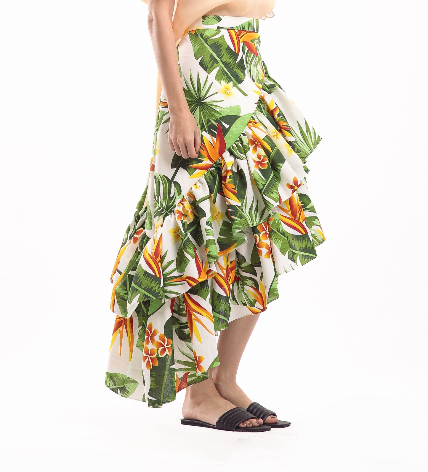 Tropical Skirt Floral Palm